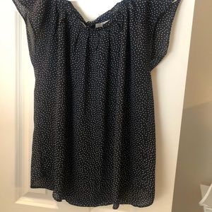 Lauren Conrad Blouse, CapSleeve, Tie Back
